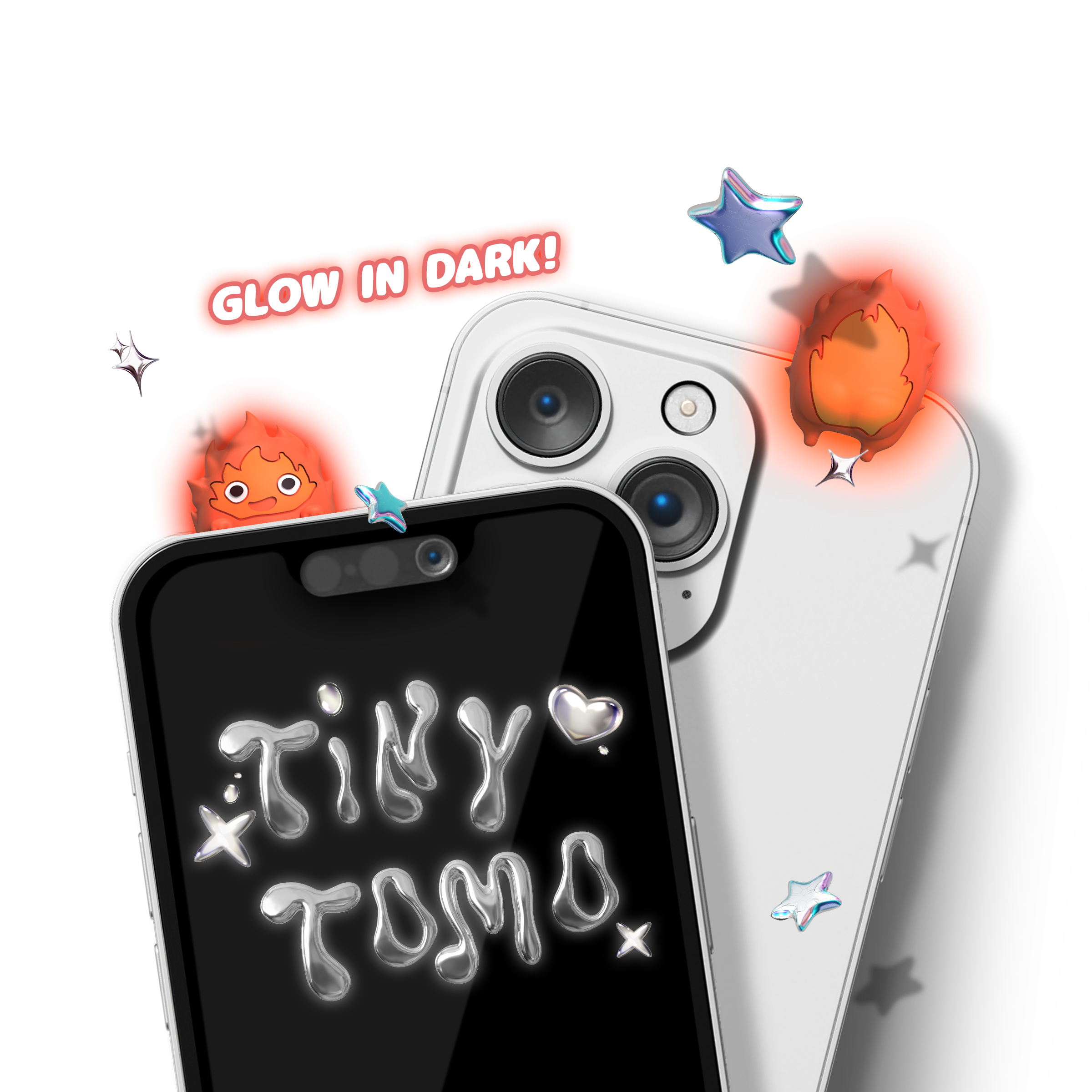 CalciFIRE *glow in dark* ⭑.ᐟ Booper Tag-Along Charm!